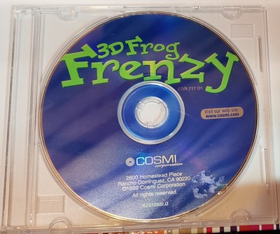 Vintage 1999 Cosmi 3D FROG FRENZY Windows CD-ROM Game