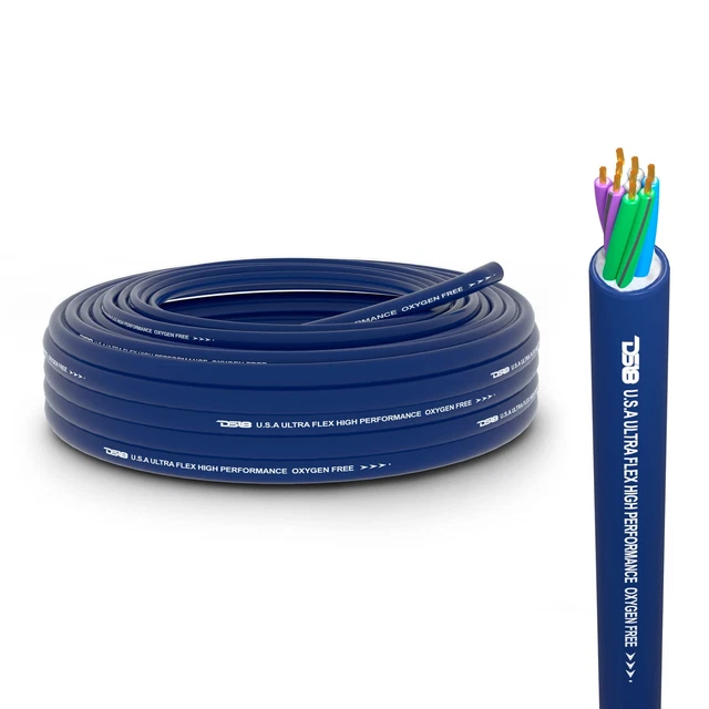 SW-9.18GA-25FT 9 Conductor 18 Gauge 4-Channel Ultra Flex Speaker Wire