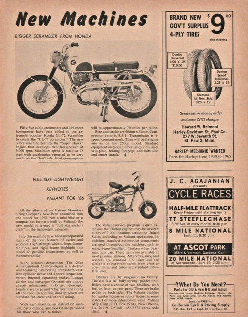 1965 VALIANT MANUFACTURING, New Orleans, Louisiana Vintage Motorcycle