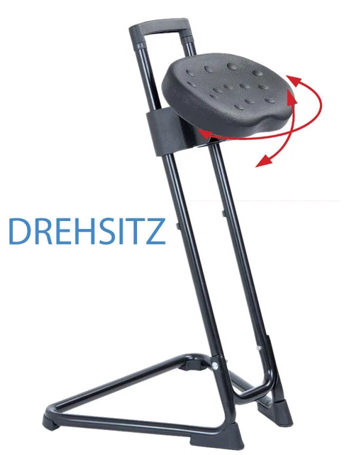 Stehhilfe - die Standhafte in lichtgrau, mit Drehsitz, GS geprüft, bis 120kg