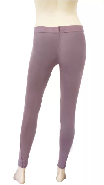 DAVID LERNER Pastel Purple Perforated Pigment Dye Tuxedo Leggings NEW WITH TAGS 3