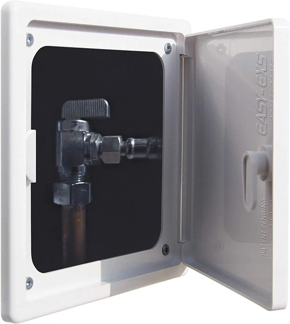 Panel de acceso EASY-EXS 6x6 con puerta (apertura de servicio máximo 4,3x4,3) plástico blanco