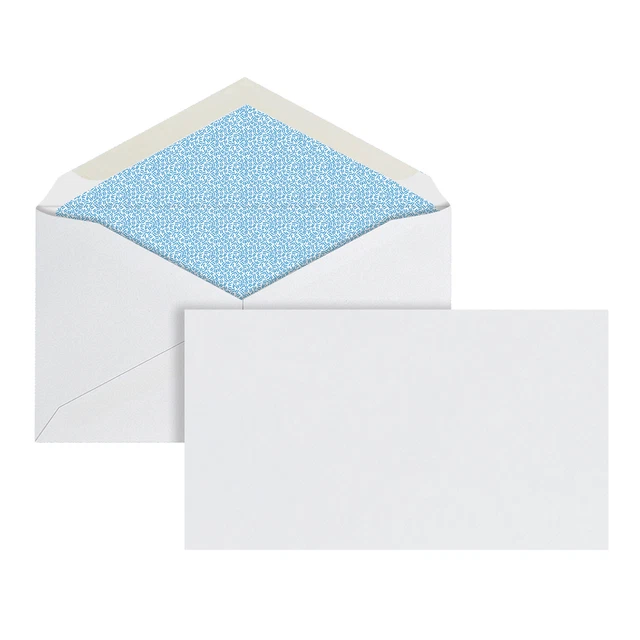 Office Depot Security Envelopes, #6 3/4 (3 5/8" x 6 1/2"), White, 500-Pack
