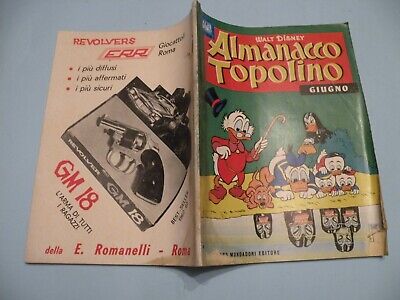 Almanacco Topolino 1964 N.6 Mondadori Disney Originale M.buono No Bollino