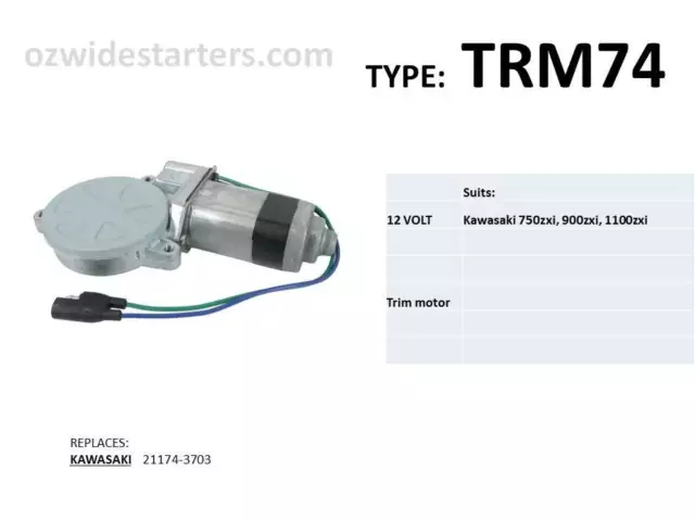 Kawasaki trim motor. suit 750zxi, 900zxi, 1100zxi with KATS