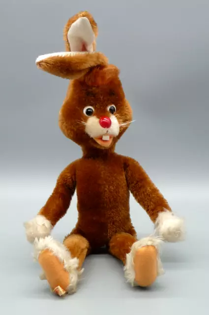 Schuco bigo-bello Osterhase HEGI frecher Hase Mohair ohne Kleidung - H= 40 cm