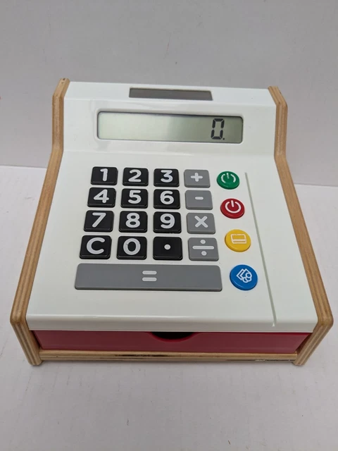 IKEA DUKTIG RARE Wooden Toy Shop Till Cash Register Play Money Solar Power 1999 10.99 PicClick UK