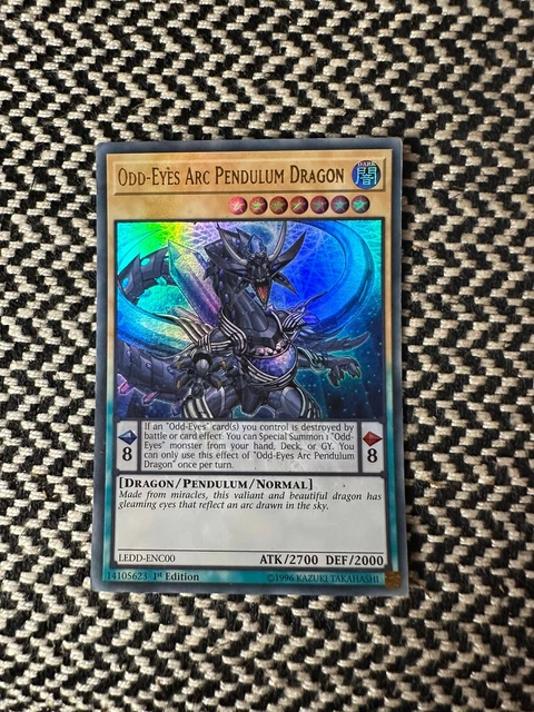 yugioh cards odd eyes pendulum dragon Yugioh Odd-Eyes Arc Pendulum Dragon LEDD-ENC00 1st Edition Ultra Rare main image 1