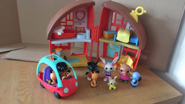BING BUNNY HOUSE Car Figure Flop, Charlie, Coco, Gilly