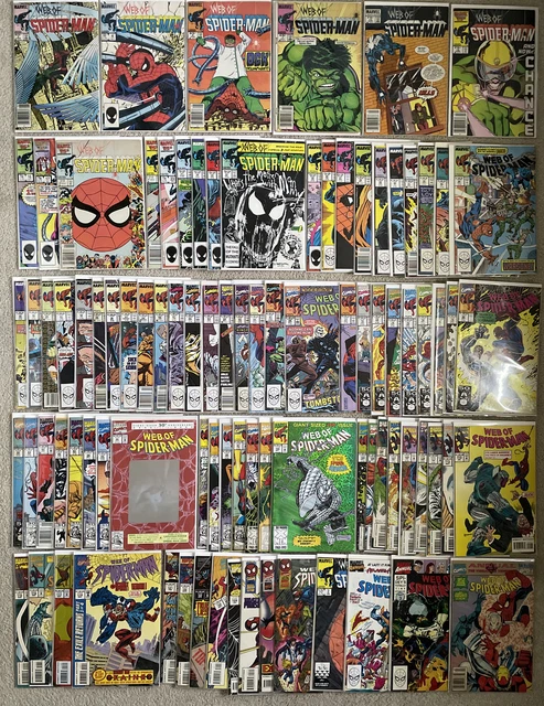 92 Web of Spider-Man Range #3-129 +4 Annuals 1985 Marvel Comics Huge Lot w/ Keys