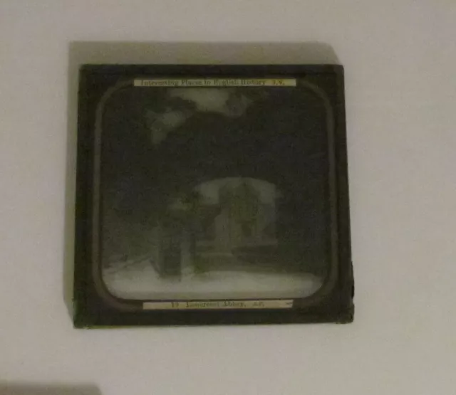 Glass Magic Lantern Slide LANERCOST ABBEY C1890 OLD VICTORIAN PHOTO CUMBRIA 2