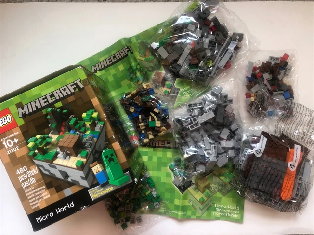 LEGO MINECRAFT 21102 Minecraft Micro World-Mob-Steve & Creeper-New ...