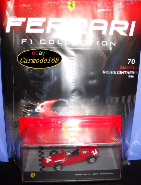 Ferrari 246 P F1 Richie Ginther #34 1960 1:43 + N70 Ferrari Official Product