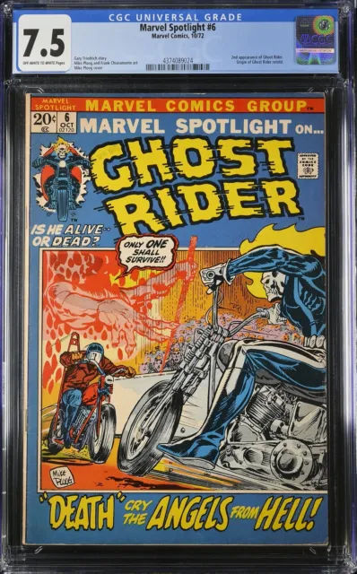 Marvel Spotlight #6 - Marvel Comics 1972 CGC 7.5 2nd appearance of Ghost Rider.