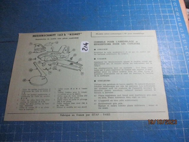 Notice D'origine Ancienne Pour Moulinet Pêche Bretton 205 S - French Antique Reel Instructions