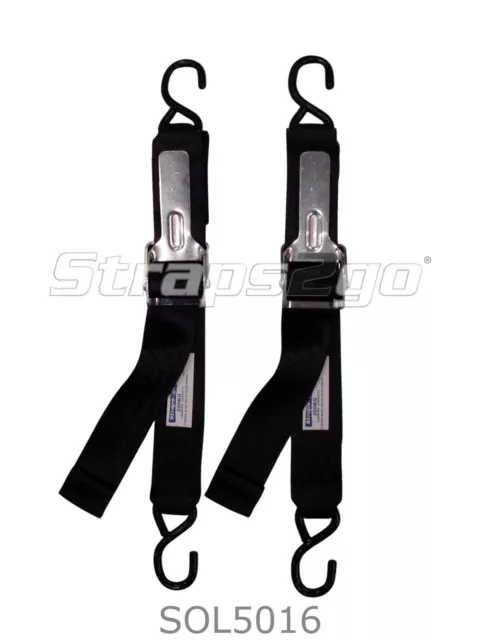 Straps2go® Boat Transom Trailer Tie Down Over Lever