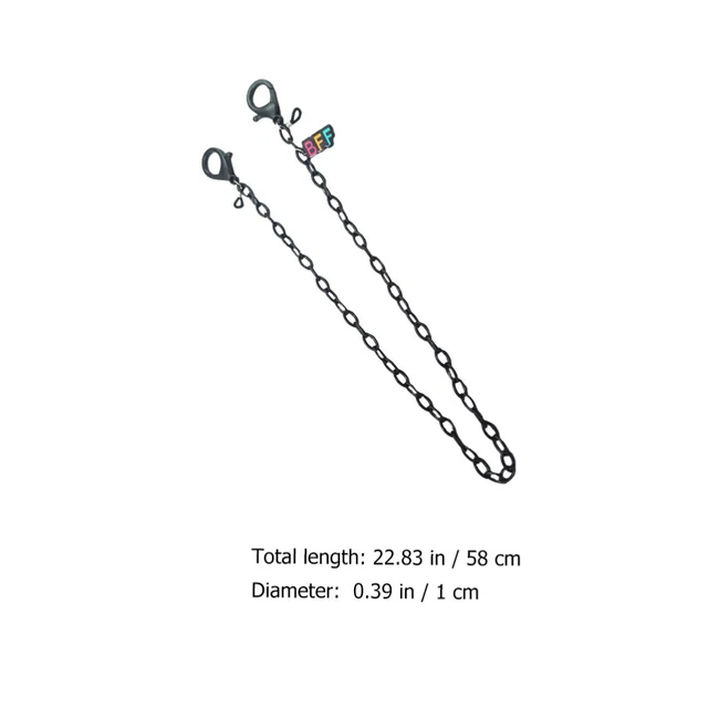 ACRYLIC EYEGLASSES CHAIN Mask Black Lanyards Korean Face Masks £4.55