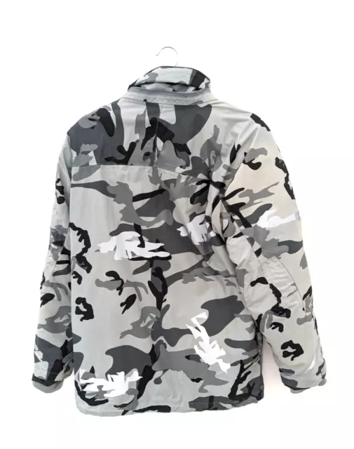 Armadillo Jacket Mens Small Medium Grey Scooter Camo Zip Fleece Protectors 3