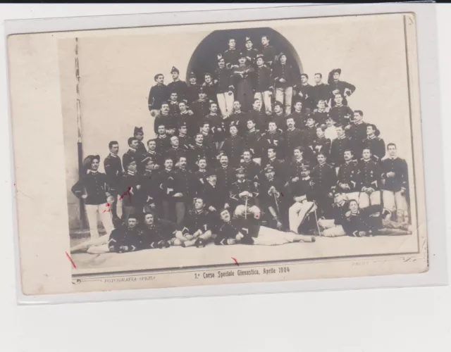 bersaglieri corso speciale ginnastica 1904  fotografia spezia