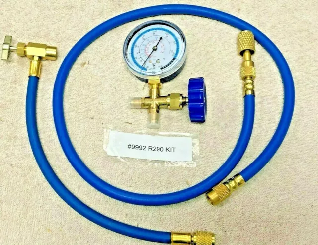 Refrigerant, R290, Charging Gauge Kit, Envirosafe R-290 Can, Recharge Kit