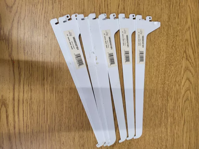 7 ct ClosetMaid 10" White Metal Bracket