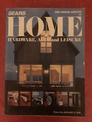 Vintage 1989  Sears Home Annual Catalog Hardware Auto & Leisure Tools Furniture