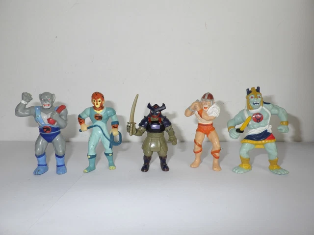 Lot De 8 Figurines Cosmocats – 1986 – Vintage – Sans Accessoires – Occasion
