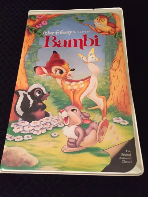 Walt Disney Classic - Bambi VHS - Black Diamond - Clamshell Case