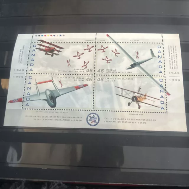 Canada MNH #1807 Pane of 4 Canadian International Air Show 1999