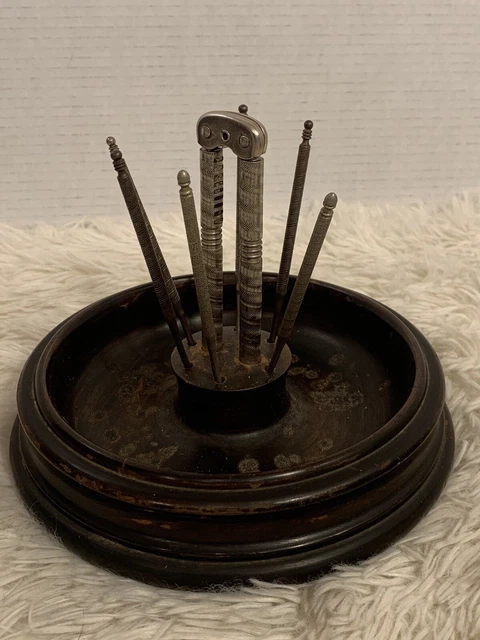 Vintage Nut Cracker Set With Wooden Nut Bowl Nut Cracker 6 Picks Holiday Decor Vintage Nut Cracker Set With Wooden Nut Bowl Nut Cracker 6 Picks Holiday Decor