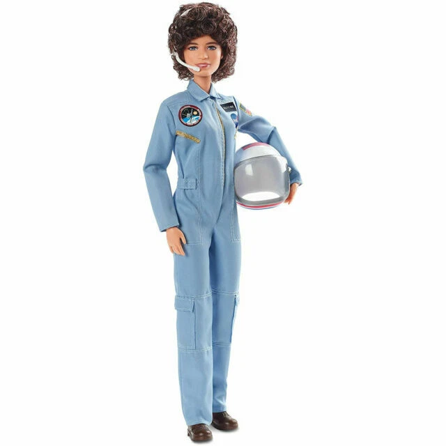 Barbie Sally Ride Inspiring Women Doll Astronaut Space NASA Matteldistressed Box