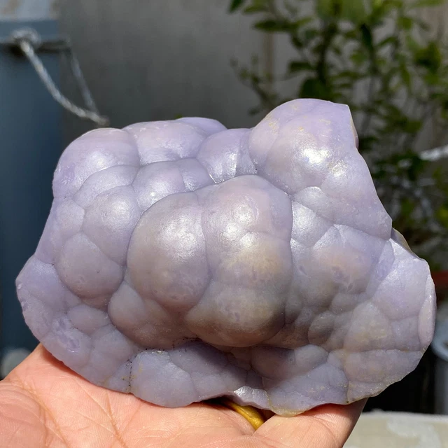 718g Translucent Blue Fluorite Stalactiform After Anhydrite Mineral Peru