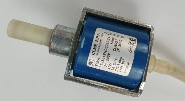 Électrovanne CEME Série 588 - AC 220-230V - Normalement Ouverte - Pour Machine à Café Haute Pression