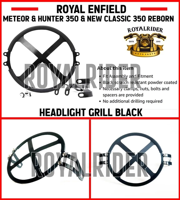 royal enfield classic 500 headlight grill