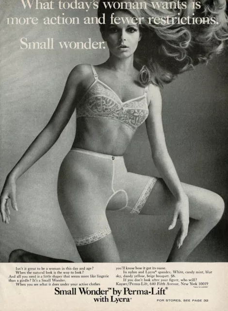 1967 YOUNG WOMAN BALI BRA GIRDLE SLIP Vintage 1960's 10 X 13