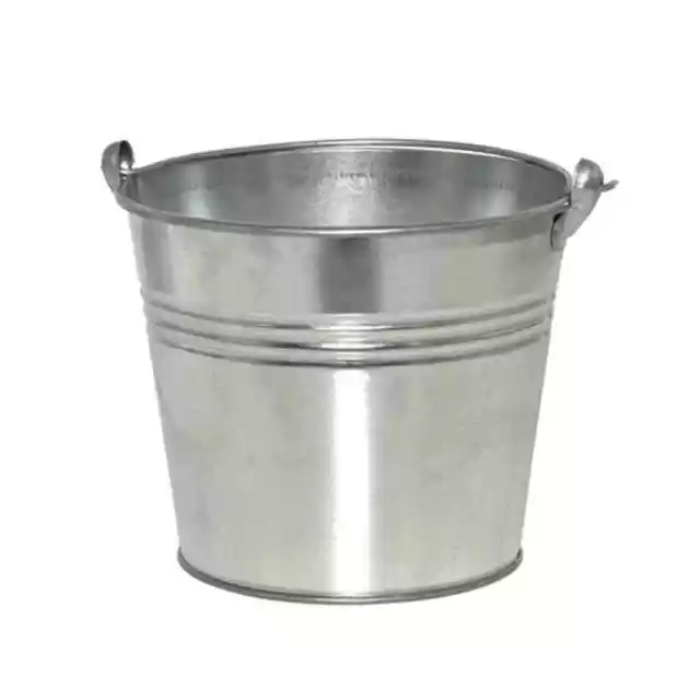 Cubo + Ösenhenkel 1,5l Plata Pflanzkästen Maceta Flores Plantas Terraza