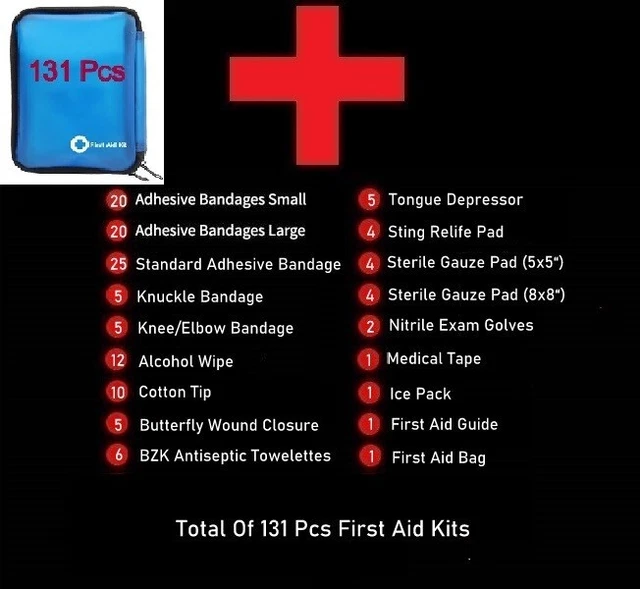 Galaxy 251 Piece First Aid Kit - Military Tactical EMT Bag For Emergency Survival