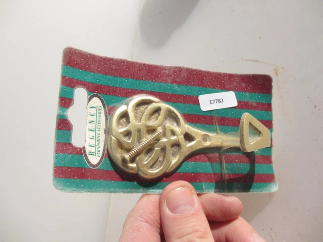 Brass Coat Hook Hat Hanger Old Ornate Antique STYLE