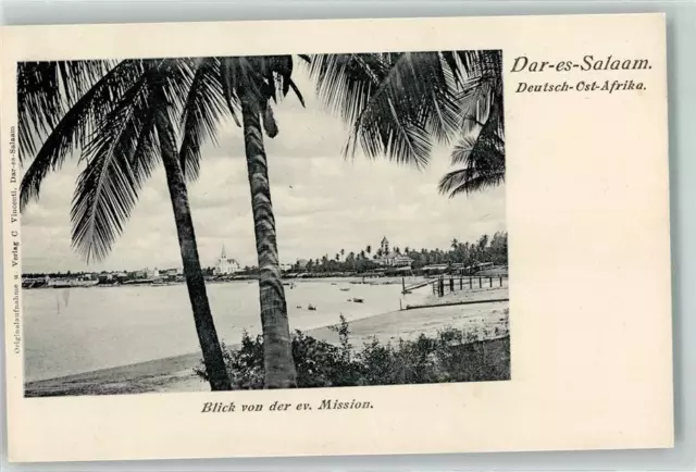 13265552 - Daressalam Blick von der ev. Mission Kolonien Deutsch Ostafrika 1899