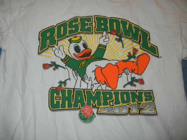 Oregon DUCKS Rose Bowl Champions long slv t-shirt YOUTH XL 2012 Football