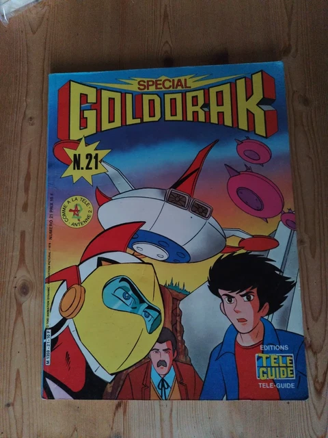 Ancien Poster Géant Goldorak 86x58 De 1978 - Télé Guide - État Impeccable, Super Rare Pour Collection
