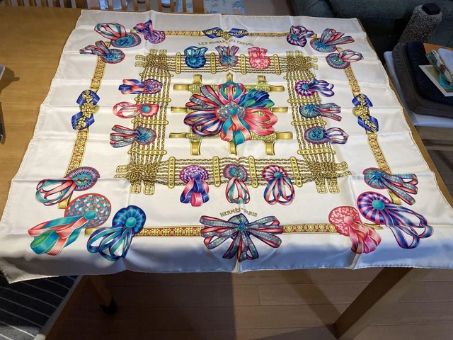 HERMES scarf regular article, ribbon large size of boyfriend 90 horse