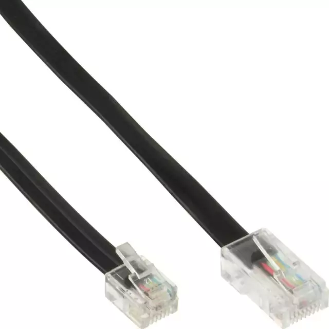 InLine® Modularkabel, RJ45 zu RJ12 Stecker / Stecker, 6adrig, 6m