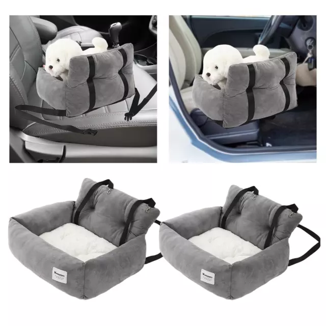 Pet Car Booster Seat Travel Dog Carrier Pratique Assembler Sangle Réglable