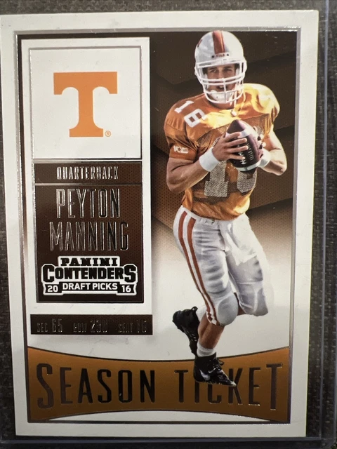 2016 Panini Contenders Draft Picks - Season Ticket #81 Peyton Manning