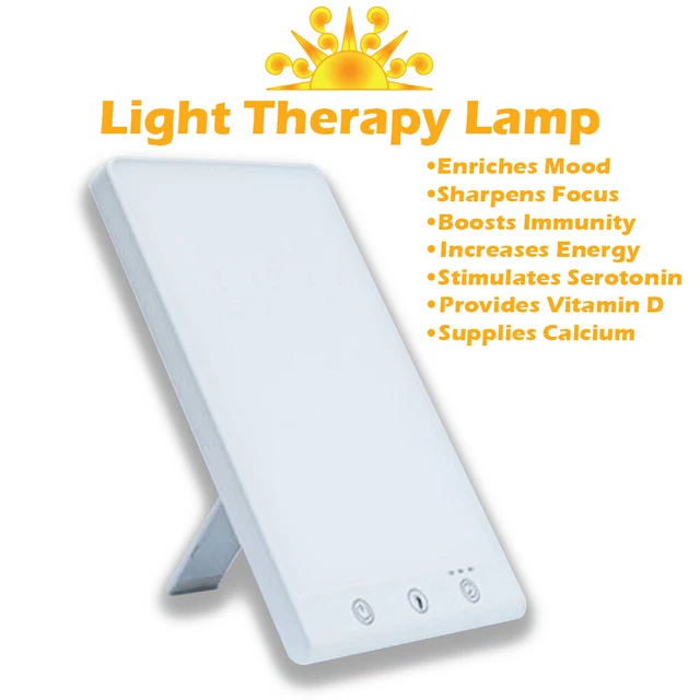 LIGHT THERAPY LAMP 9.25in SAD Lamp Happy Light For Seasonal