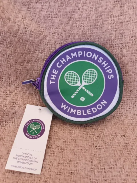 THE CHAMPIONSHIPS WIMBLEDON small round coin purse with tag