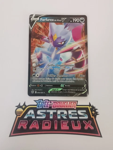Farfurex De Hisui V 094/189 – Ultraboost X Épée Et Bouclier – Coffret De 10 Cartes Pokémon Françaises