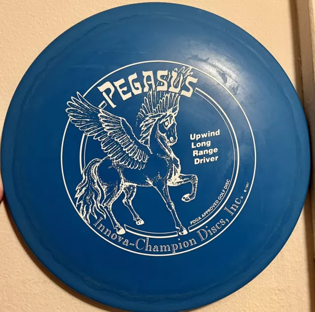 New Vintage Innova DX Pegasus 170g 1997 Run Rare OOP Disc Golf Driver Blue