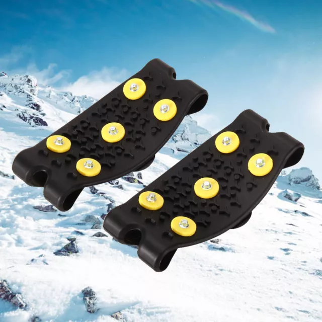 1Pair Shoe Cover Elastic 5-Stud Snow Boots Crampons Shoes Accessories for Hiking